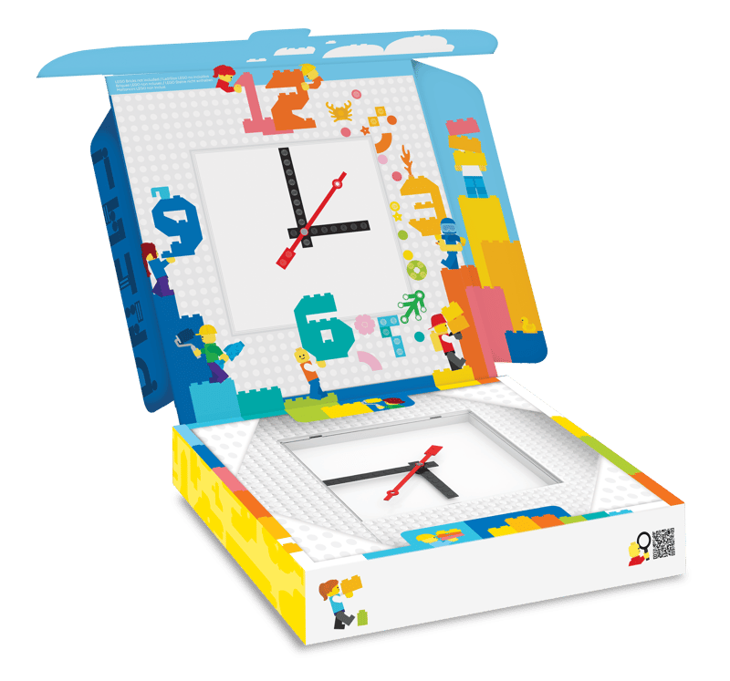 Reloj de Pared MOC (Mi Propia Creación) (Blanco)