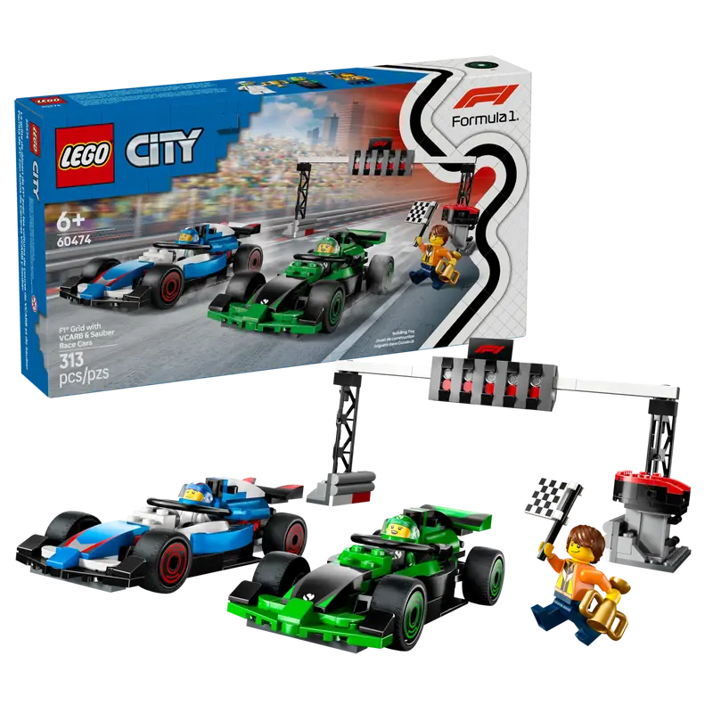Parrilla de F1® con Coches de Carreras VCARB y Sauber