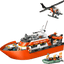 Barco y Helicóptero de Rescate de Guardacostas