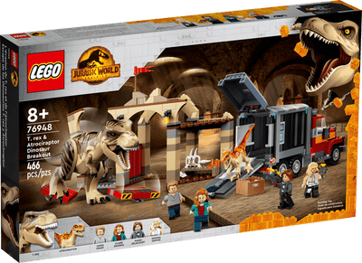Fuga de los Dinosaurios T. rex y Atrocirraptor