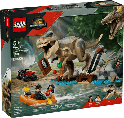 Huida por el Río y T. rex a la Caza