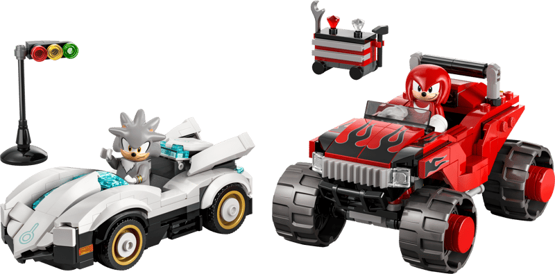 Coche de Silver vs. Monster Truck de Knuckles
