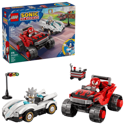 Coche de Silver vs. Monster Truck de Knuckles