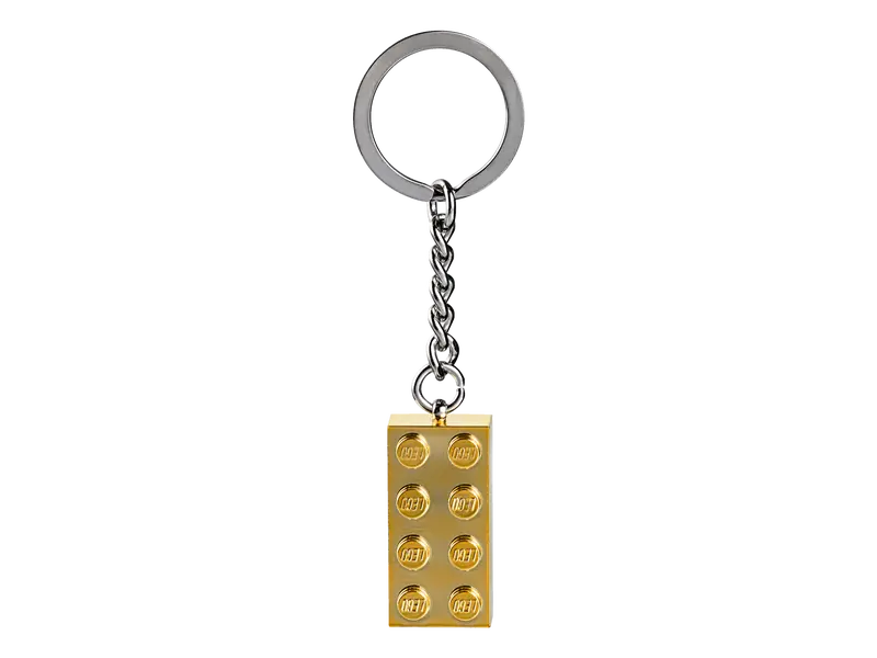 Llavero con ladrillo dorado LEGO®