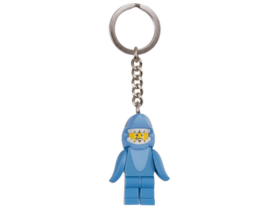 Llavero de hombre con disfraz de tiburón