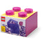 Contenedor bloque LEGO® Brick 4 con tapa (Rosa claro)