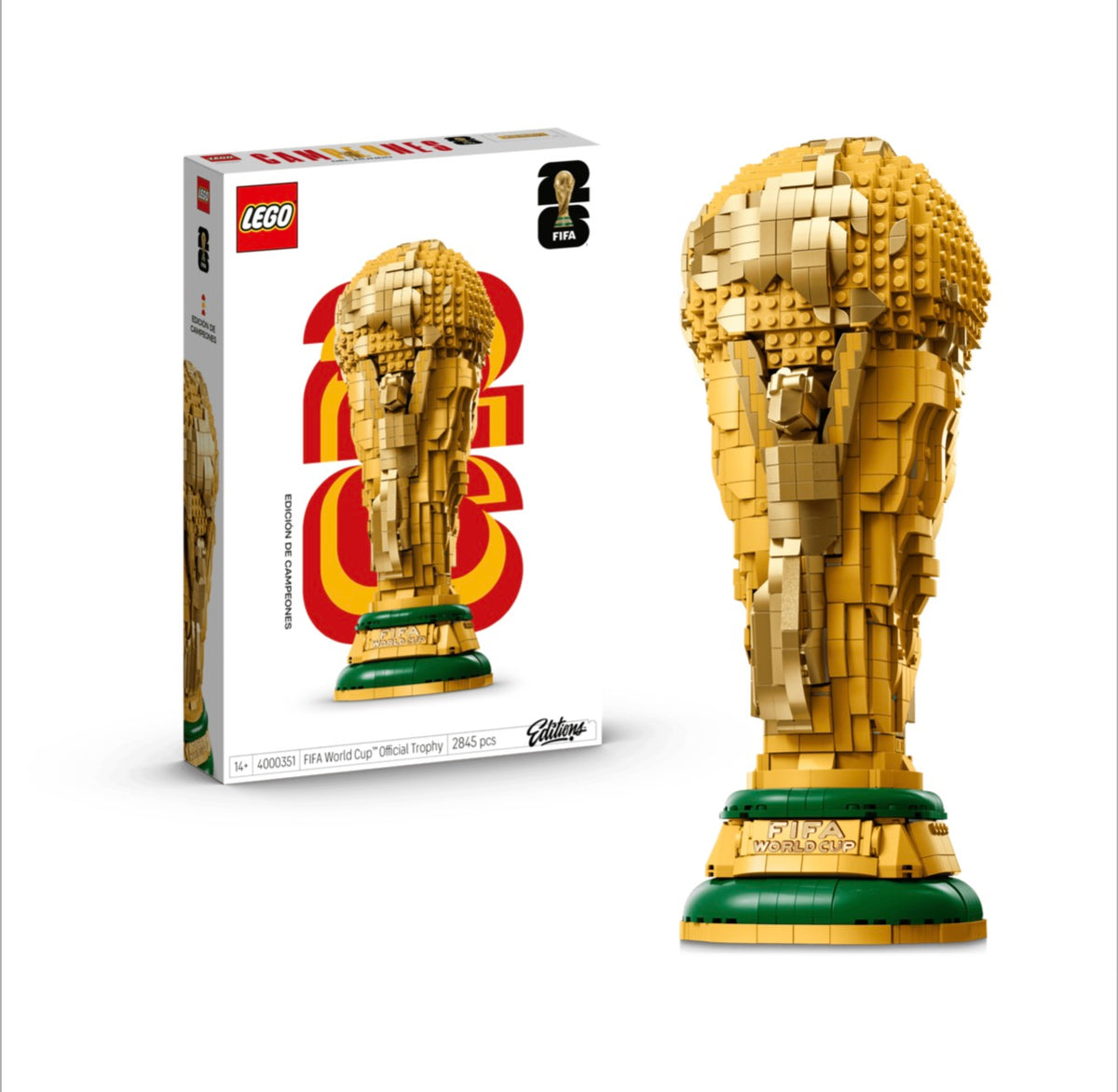 🏆 LEGO® EDITIONS – TROFEO OFICIAL DE LA COPA MUNDIAL DE LA FIFA™ 2026 | 2845 PIEZAS