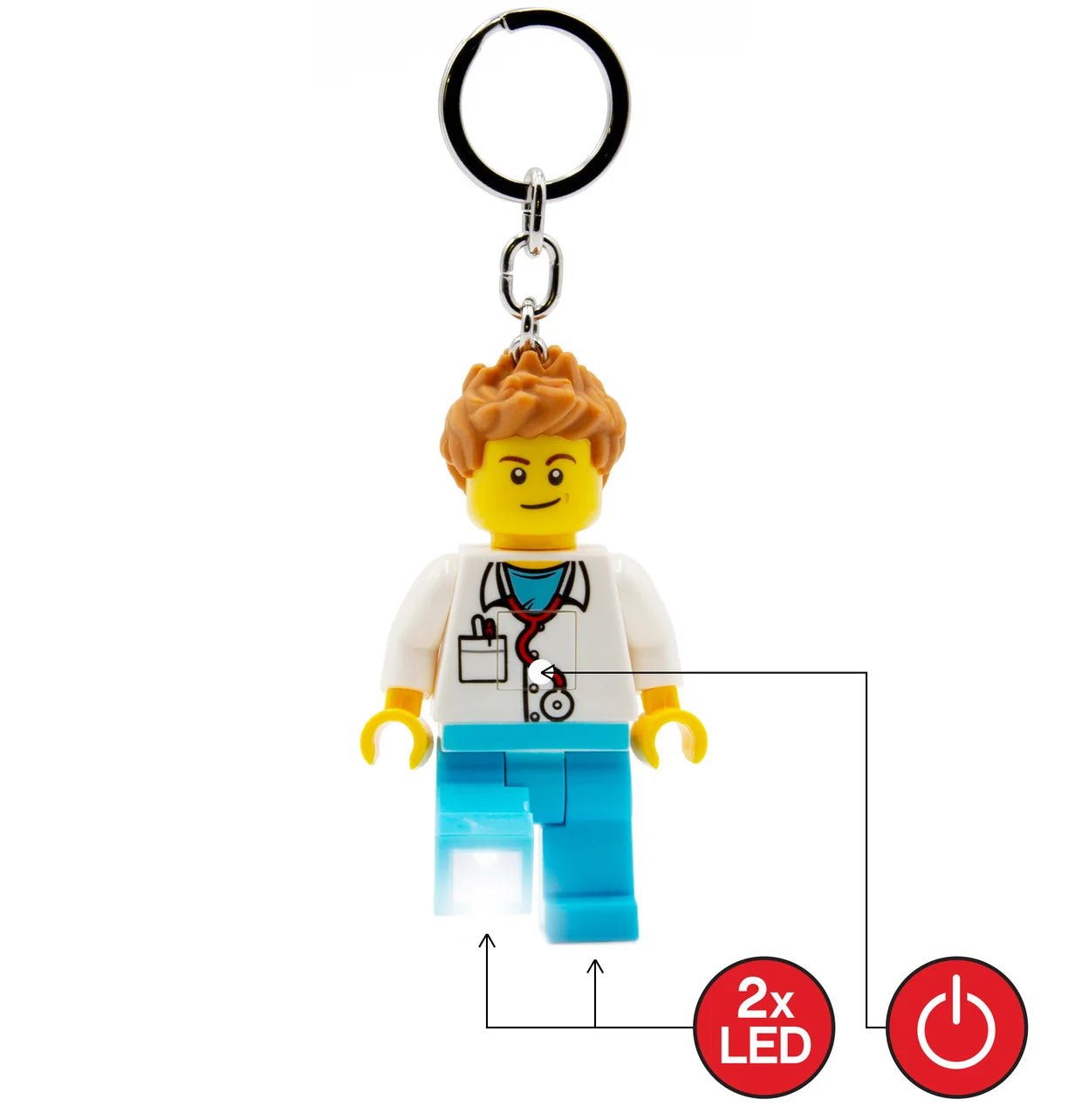 Llavero con linterna LEGO® – Médico