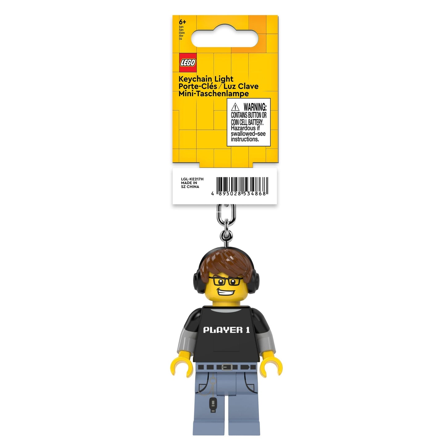Llavero con linterna para gamers de minifiguras LEGO®™