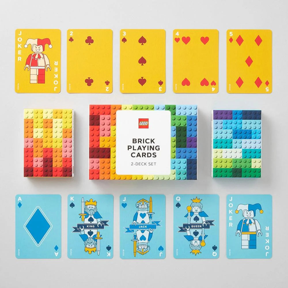Dos barajas de cartas de juego LEGO® Bricks