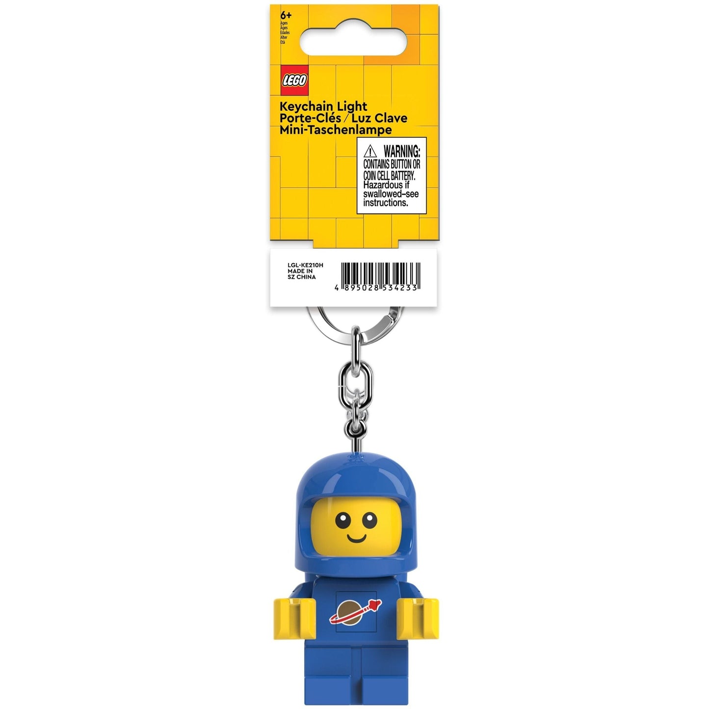 Llavero con linterna de astronauta infantil de LEGO® Minifigures™