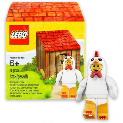 Minifigura chico disfrazado de gallina