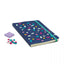 Cuaderno LEGO® DOTS con una placa y bloques para decorar