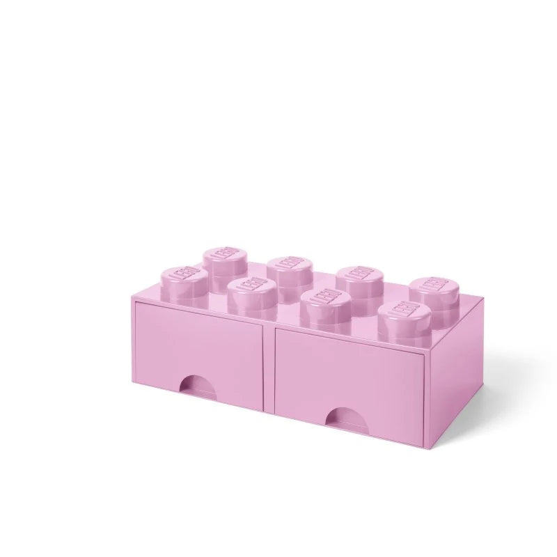 Caja bloque LEGO® Brick 8 (Rosa claro).