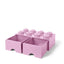 Caja bloque LEGO® Brick 8 (Rosa claro).