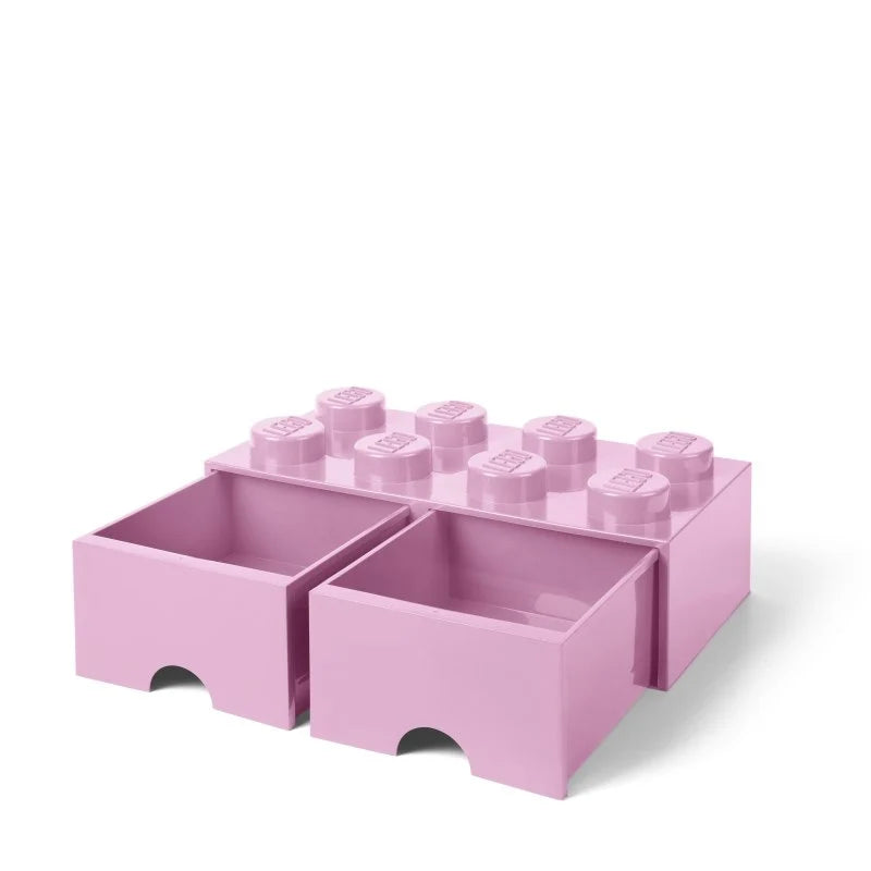 Caja bloque LEGO® Brick 8 (Rosa claro).