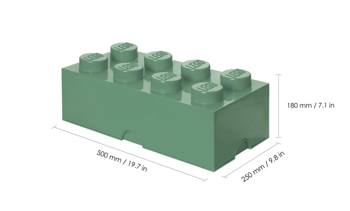 Contenedor bloque LEGO® Brick 8 (Oliva)