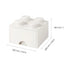 Cajón bloque LEGO® Brick 4 (Blanco)