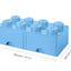 Cajón bloque LEGO® Brick 8 (Azul claro)
