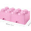 Caja bloque LEGO® Brick 8 (Rosa claro).