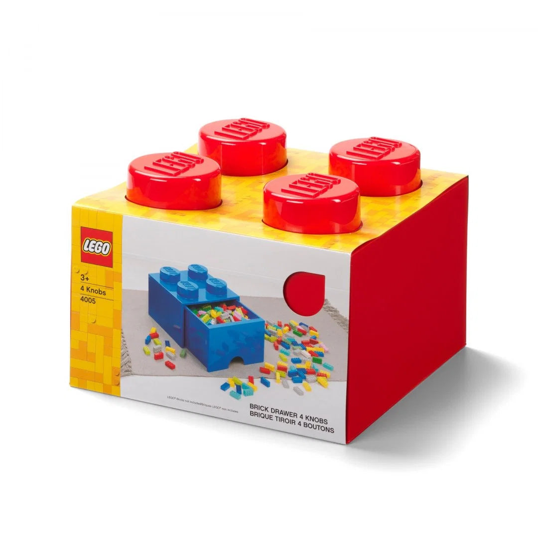 Cajón bloque LEGO® Brick 4 (Rojo)