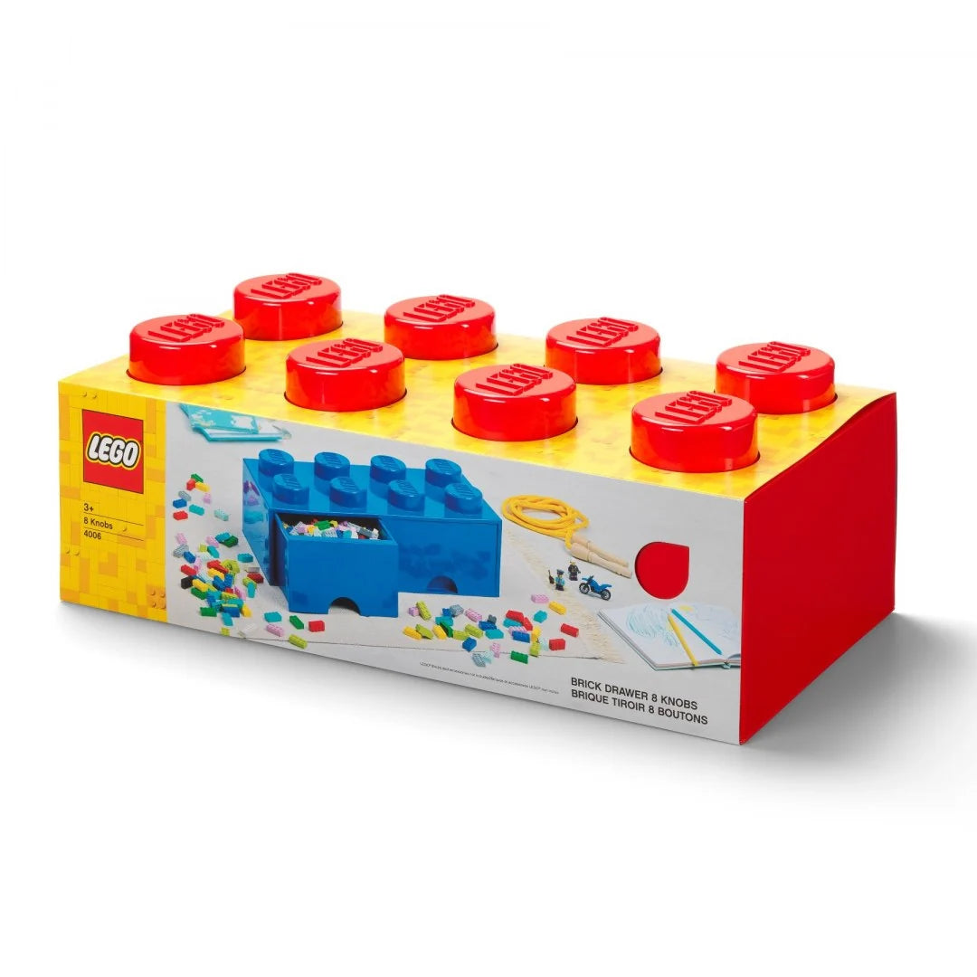 Cajón bloque LEGO® Brick 8 (Rojo)