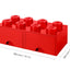 Cajón bloque LEGO® Brick 8 (Rojo)