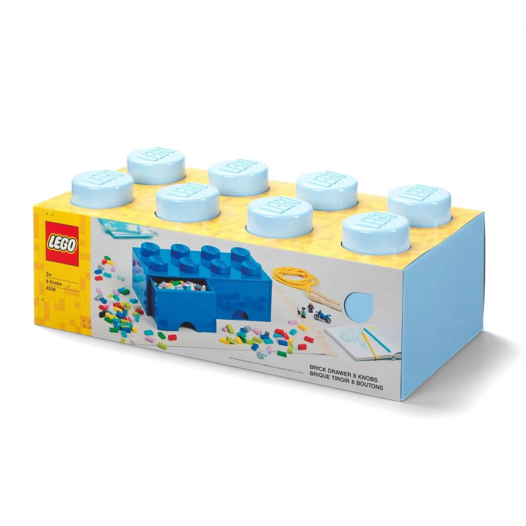 Cajón bloque LEGO® Brick 8 (Azul claro)