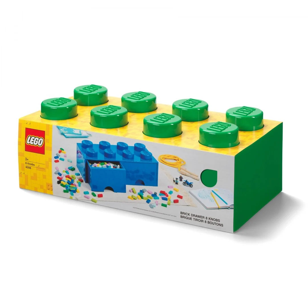 Cajón bloque LEGO® Brick 8 (Verde)