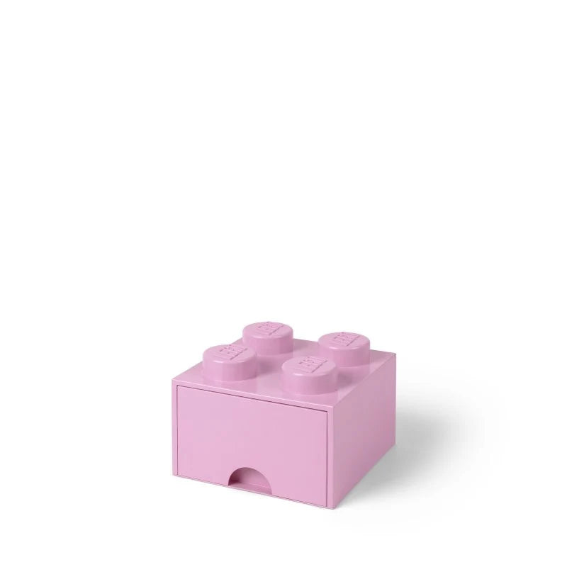 Cajón bloque LEGO® Brick 4 (Rosa claro)