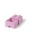 Cajón bloque LEGO® Brick 4 (Rosa claro)