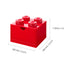 Caja de escritorio bloque LEGO® Brick 4 (Rojo)
