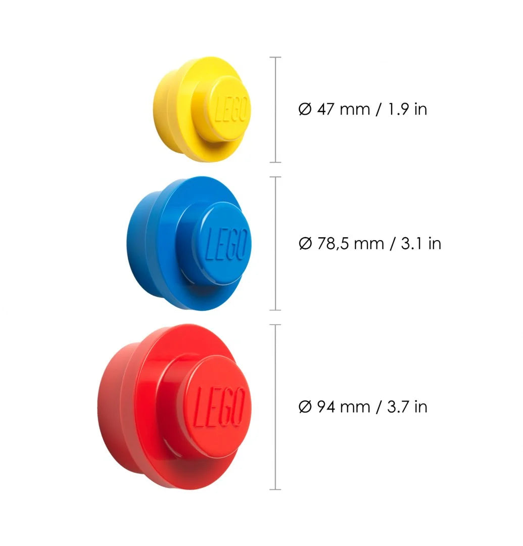 Percheros LEGO® (Rojo, azul, amarillo)