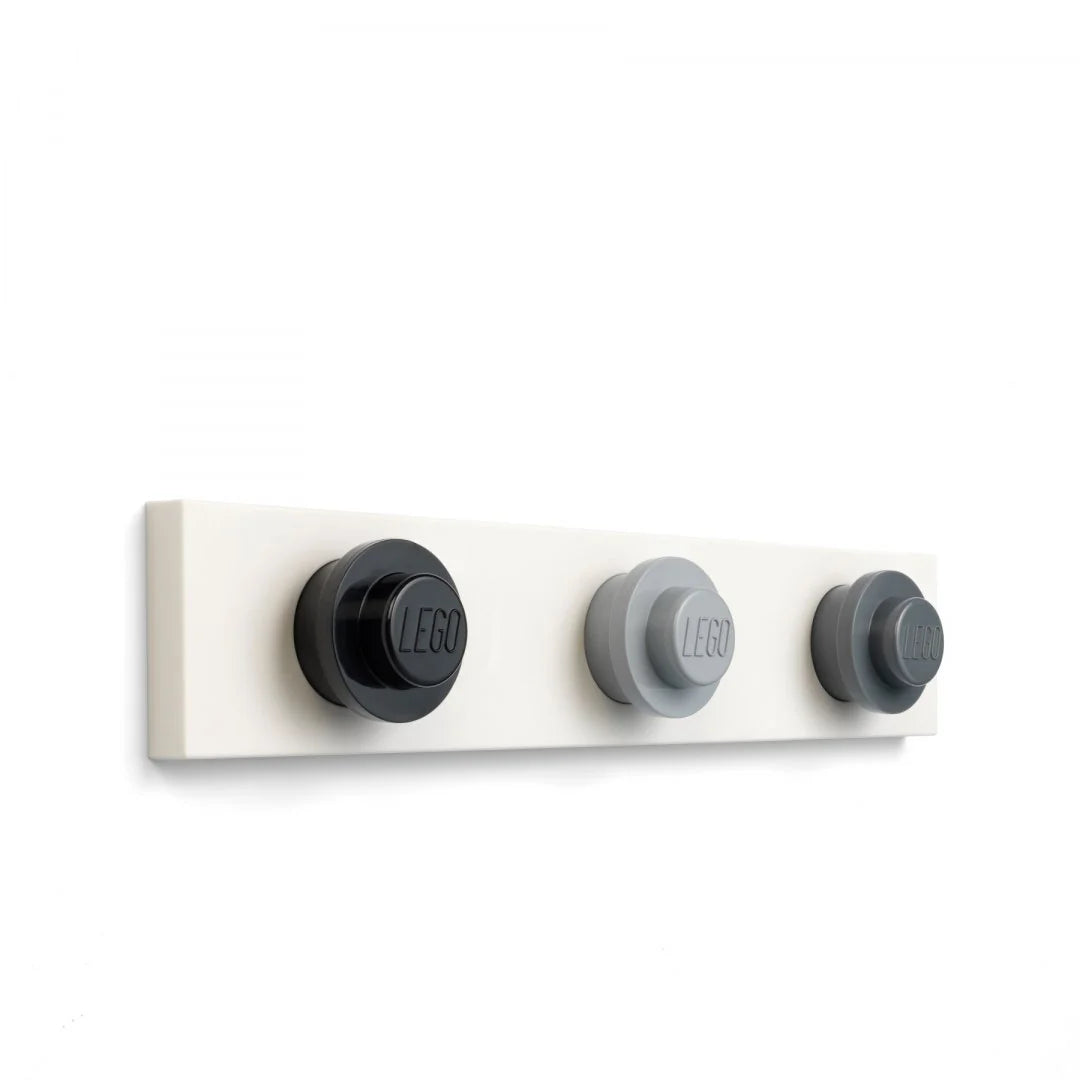 Perchas LEGO® en barra (Gris, negro, gris claro)