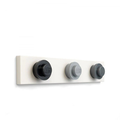 Perchas LEGO® en barra (Gris, negro, gris claro)