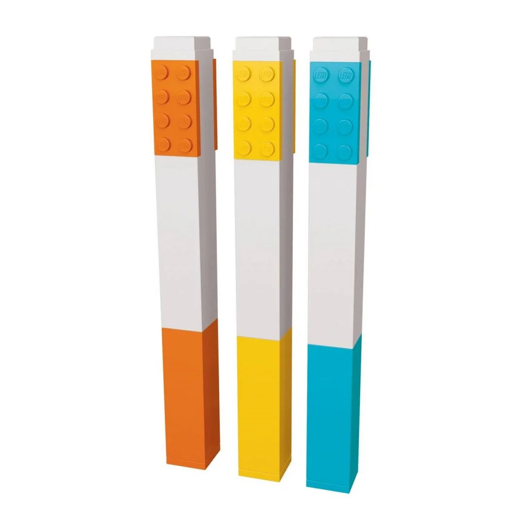 Marcadores LEGO® – naranja, amarillo, azul (3 piezas)