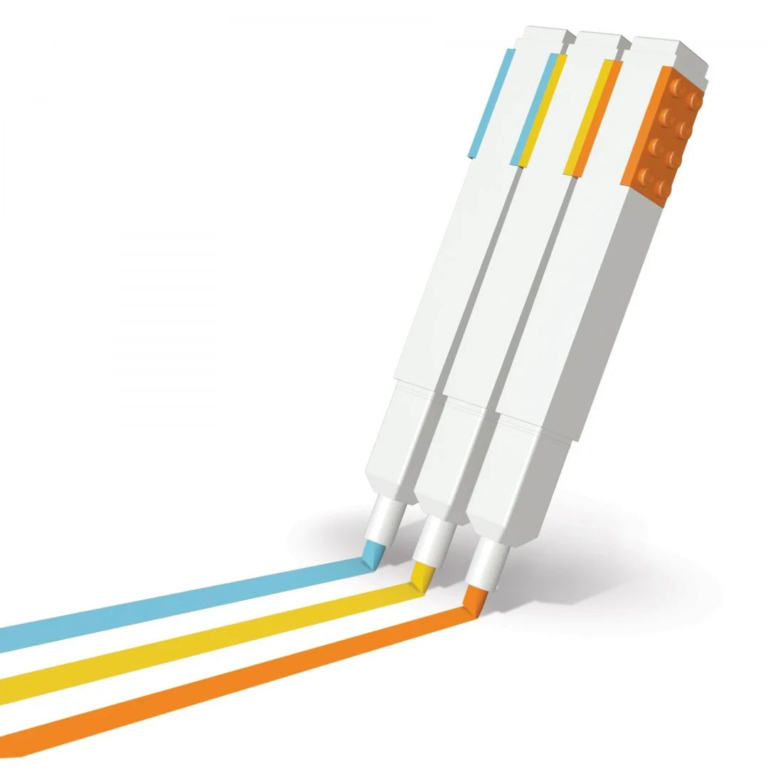 Marcadores LEGO® – naranja, amarillo, azul (3 piezas)