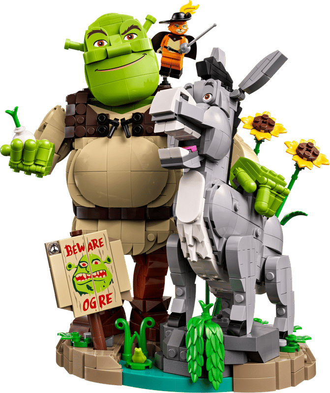 Shrek, Asno y Gato con Botas