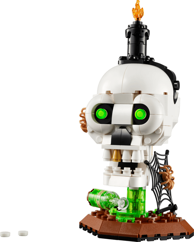 Calavera con Vela de Halloween