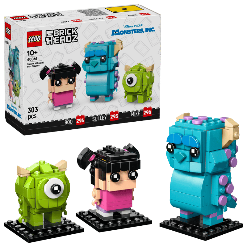 Figuras de Sulley, Mike y Boo