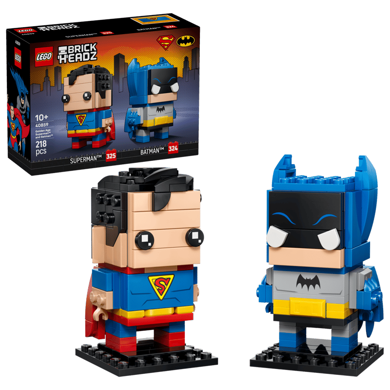 Figuras de Superman™ y Batman™ de la Edad de Oro